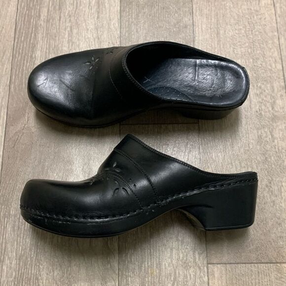 Womens Dansko Floral Nursing Medical Slip On Mules Clog Shoes - Picture 1 of 7